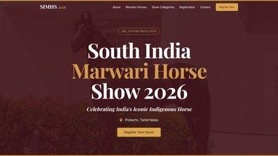 South India Marwari Horse Show