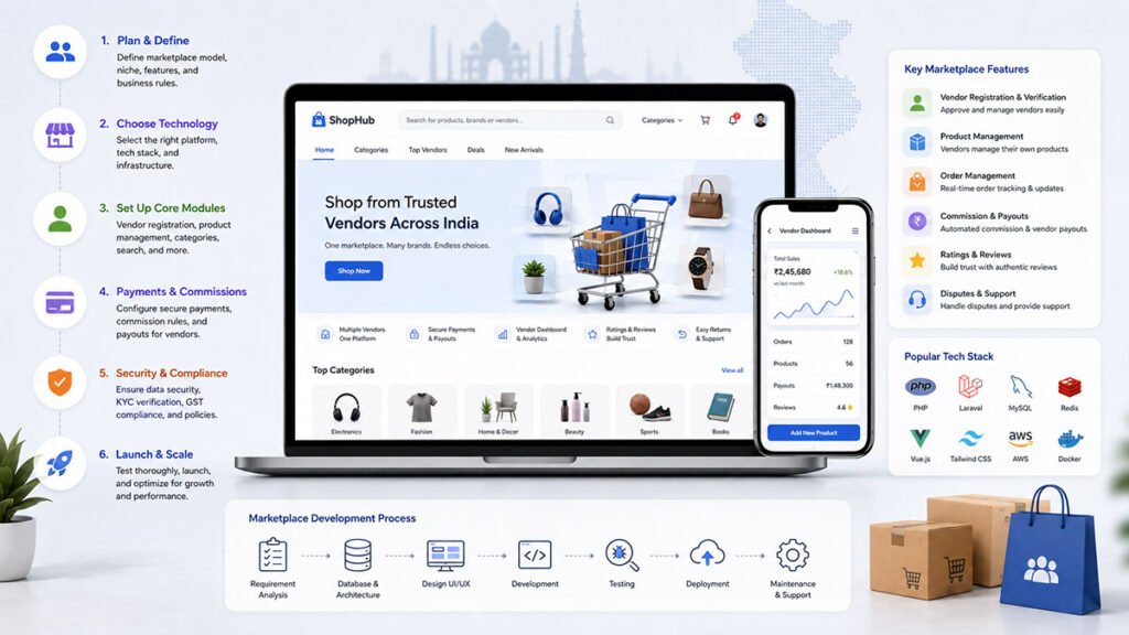 How to Set Up a Multi Vendor Marketplace in India — A Developer’s Guide